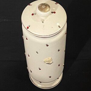 1950’s Tall White Apothecary Lidded Canister by Harvan Japan